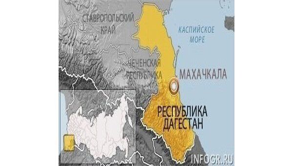 Дагестан и Чечня. Карта