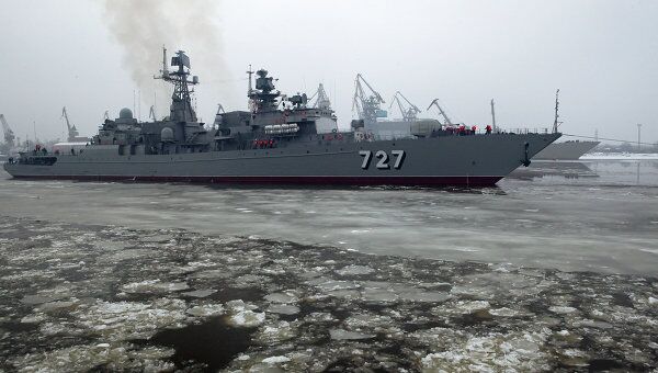Новейший сторожевой корабль (СКР) типа фрегат Балтийского флота Ярослав Мудрый 