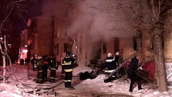 Пожар в кафе в Волгограде