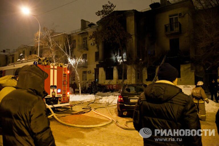 Последствия взрыва газового баллона в кафе Белладжио в Волгограде