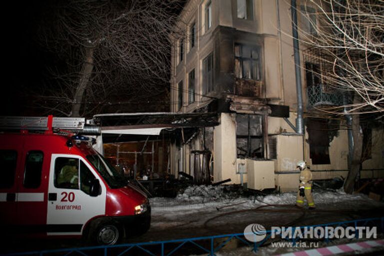 Последствия взрыва газового баллона в кафе Белладжио в Волгограде