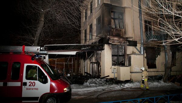 Последствия взрыва газового баллона в кафе Белладжио в Волгограде
