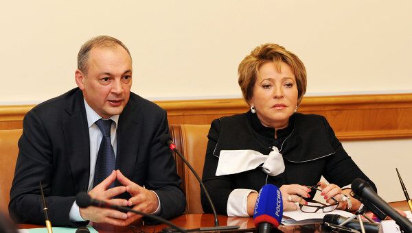 Встреча Валентины Матвиенко с главой Дагестана Магомедсаламом Магомедовым 