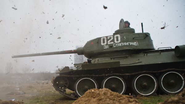 Танк Т-34 музея-заповедника Сталинградская битва