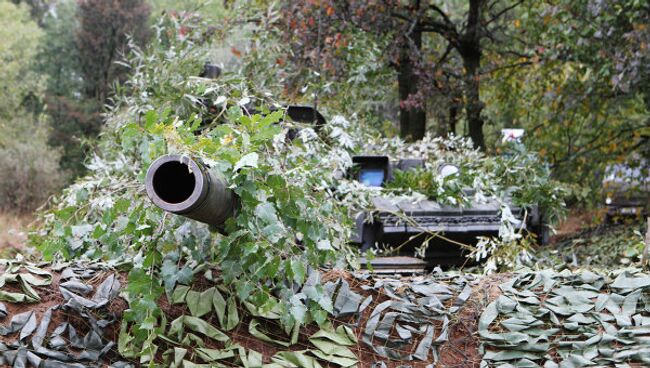 Танк Т-80 на российско-белорусских учениях Щит Союза. Архивное фото