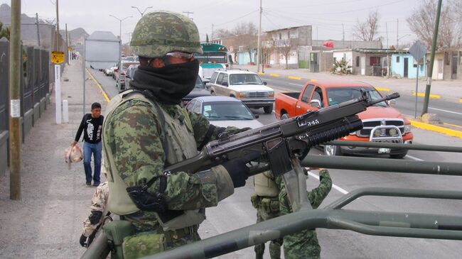 Мексиканские военнослужащие. Архив