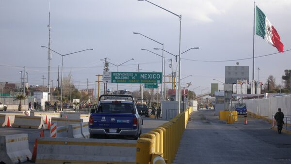 КПП на границе Мексики и США