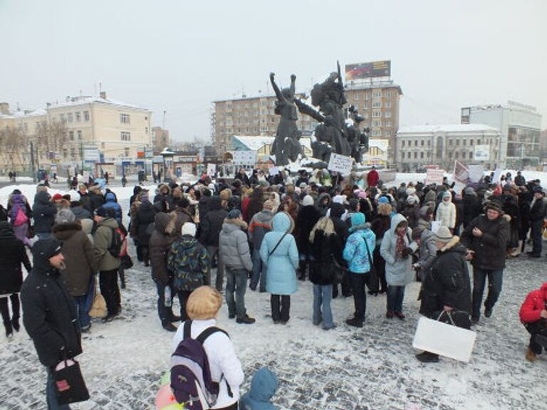  Родители вышли на пикет против плохого питания в столичных детсадах