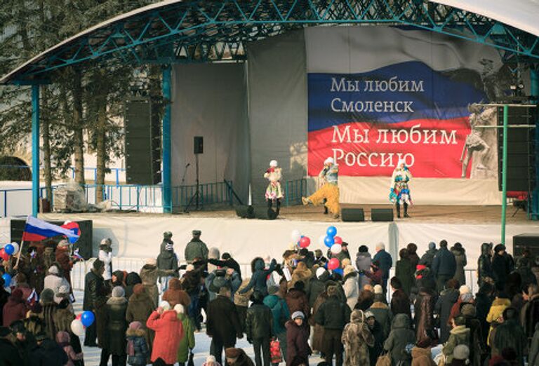 В российских городах прошла череда митингов в поддержку Владимира Путина