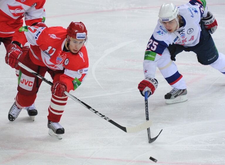 Игровой момент матча Спартак (Москва) - СКА (Санкт-Петербург) Игровой момент матча Спартак (Москва) - СКА (Санкт-Петербург)