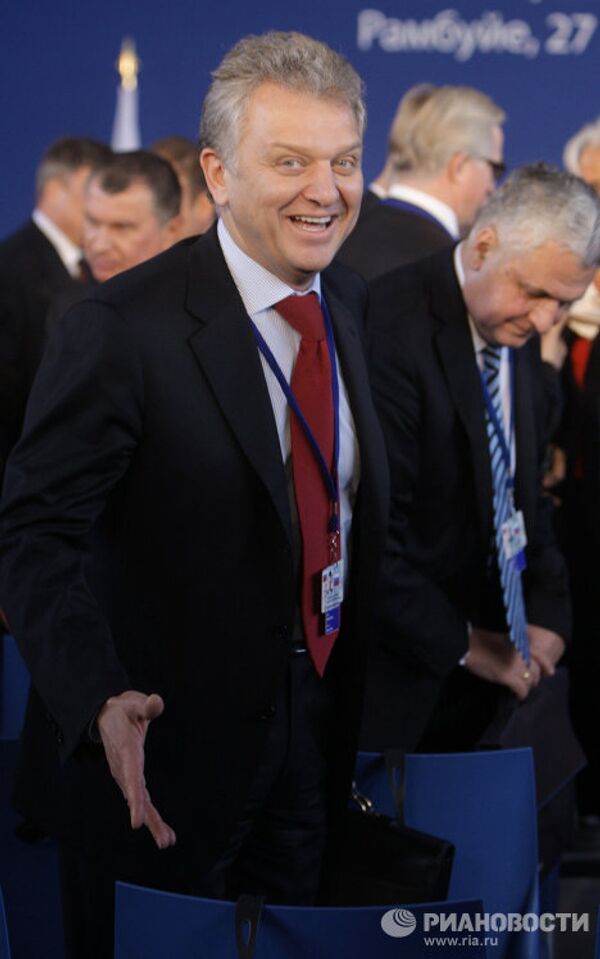 Министр промышленности и торговли РФ Виктор Христенко после совместной пресс-конференции В.Путина и Ф.Фийона
