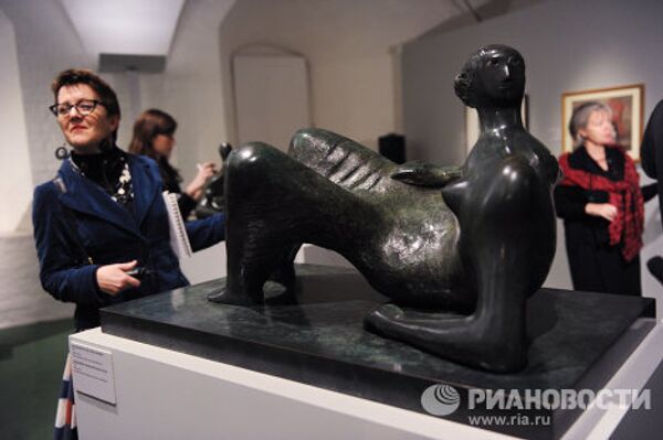 Открытие выставки Генри Мура в Москве