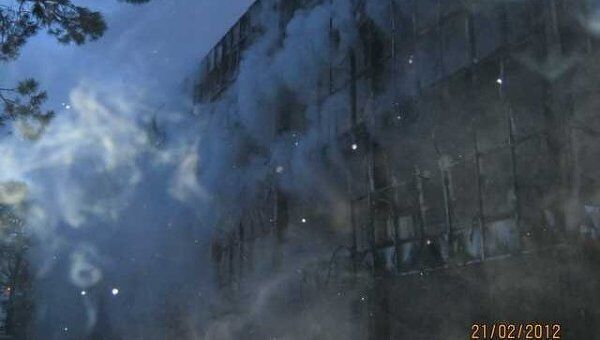 Пожар в торговом центре в Лесосибирске Красноярского края