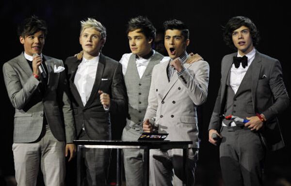 Бой-бэнд One Direction на церемонии вручения BRIT Awards