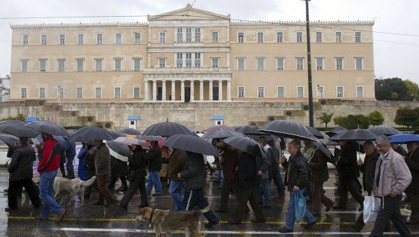 Демонстрация в Греции. Архивное фото