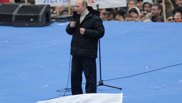 Владимир Путин на митинге Защитим страну!