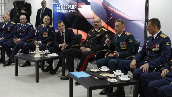 Встреча Д.Медведева с ветеранами боевых действий и съемочной группой фильма Август. Восьмого