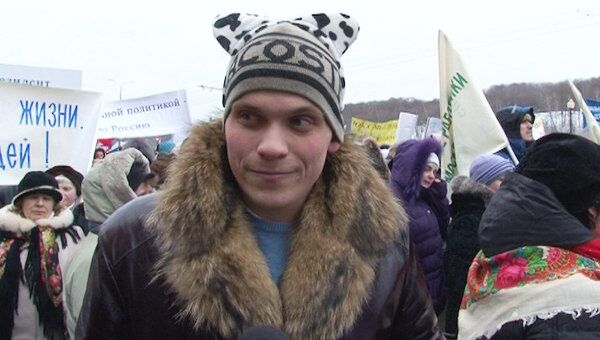 Участник митинга в Лужниках Михаил Макаров о реформах 
