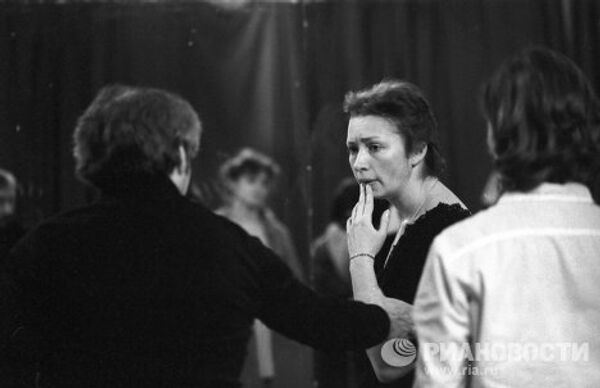 Татьяна Васильева во время репетиции