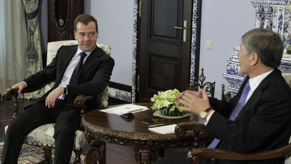 Президент РФ Д.Медведев встретится с президентом Киргизии А.Атамбаевым