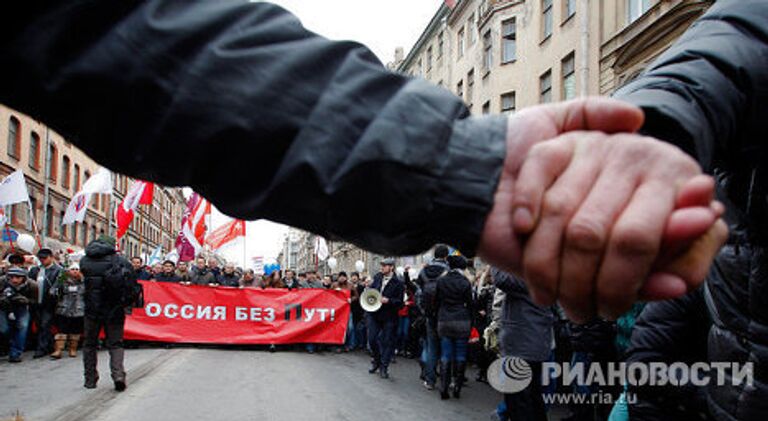 Шествие За честные выборы в Санкт-Петербурге