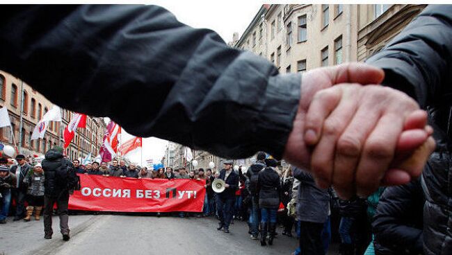 Шествие За честные выборы в Санкт-Петербурге