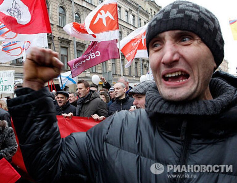 Шествие За честные выборы в Санкт-Петербурге