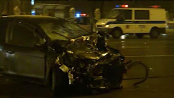 Пять человек пострадали в результате аварии в центре Москвы