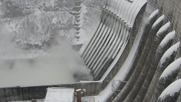 Енисей после плотины Саяно-Шушенской ГЭС