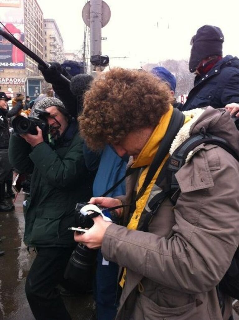 акция живая цепь в Москве