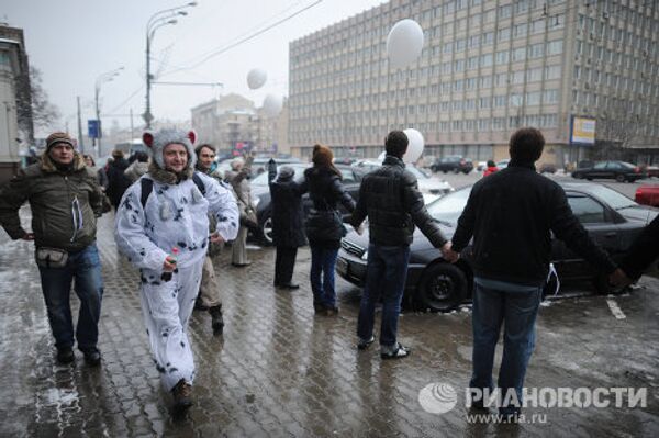 Акция Белый круг в Москве