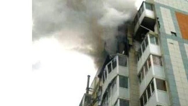 Взрыв газа в жилом доме в городе Строитель
