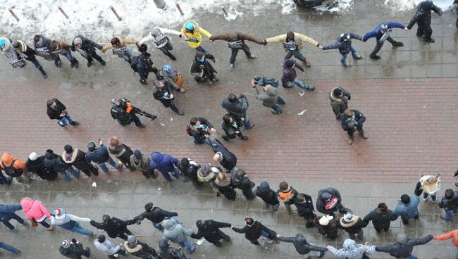 Акция Белый круг в Москве