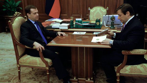 Встреча Дмитрия Медведева с Александром Хлопониным