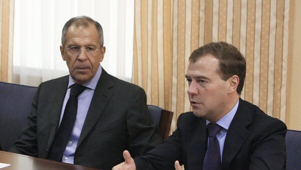 Встреча президента РФ Дмитрия Медведева и премьер-министра Норвегии Йенса Столтенберга в Мурманске
