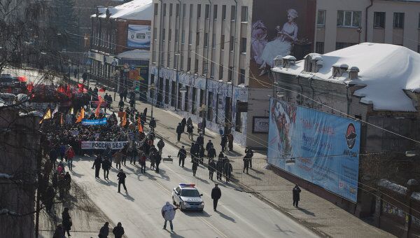 Шествие За честные выборы в Томске