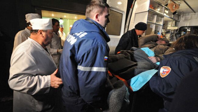 Пострадавшие во время взрыва в аэропорту Домодедово