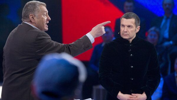Дебаты между В. Жириновским и доверенным лицом В. Путина