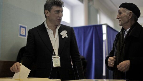 Голосование Бориса Немцова на выборах президента РФ