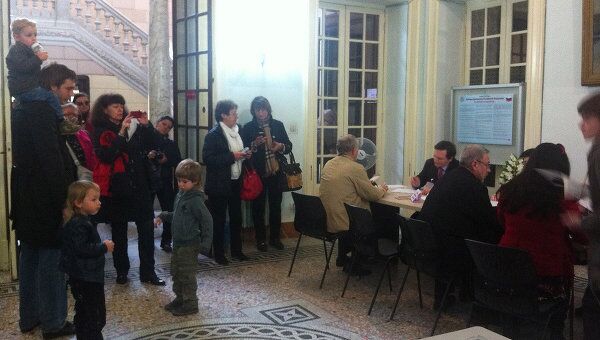 Избирательный участок в Риме