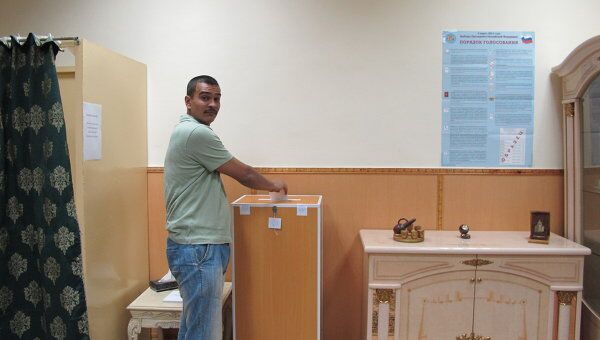 Голосование на выборах президента РФ в посольстве России в Судане