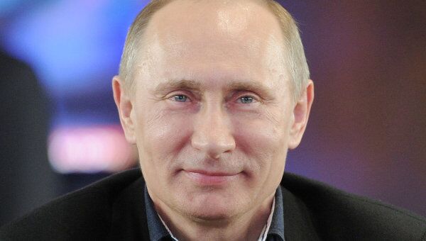 Кандидат в президенты РФ, председатель правительства России Владимир Путин