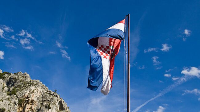 Флаг Хорватии. Архивное фото