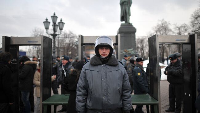 Митинг За честные выборы на Пушкинской площади в Москве