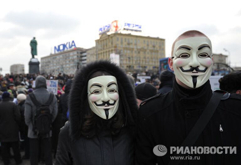 Митинг За честные выборы на Пушкинской площади в Москве