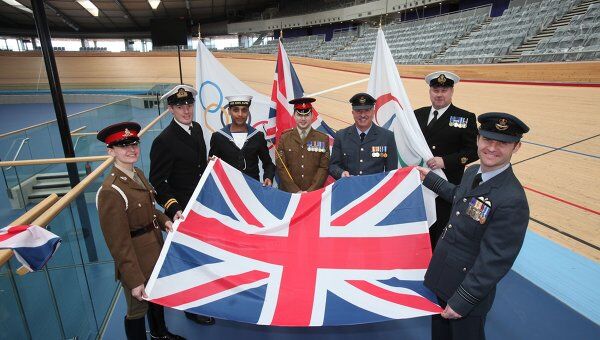 Британские военные будут поднимать флаги на церемониях награждения на Олимпийских играх в Лондоне 