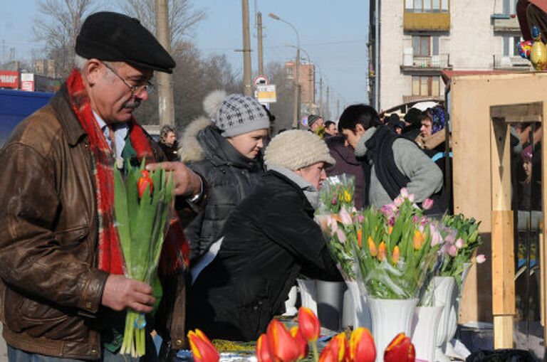 Но самыми популярными  цветами все же являются тюльпаны.