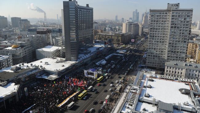 Митинг За честные выборы на Новом Арбате