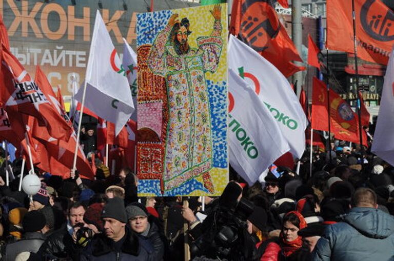 Митинг оппозиции на Новом Арбате