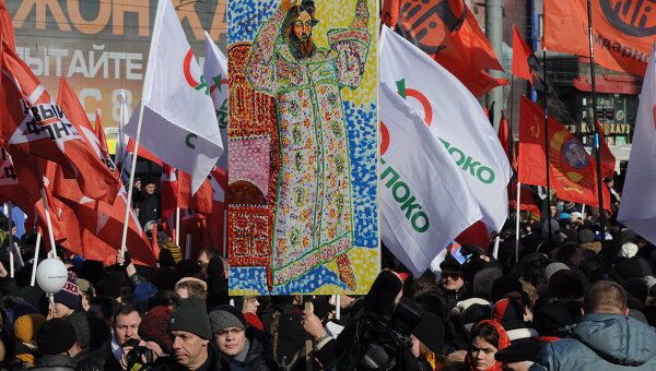 Митинг оппозиции на Новом Арбате 10 марта. Архив